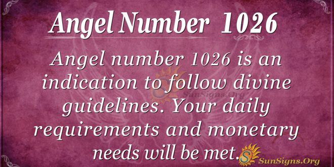 Ángel Número 1026 Significado