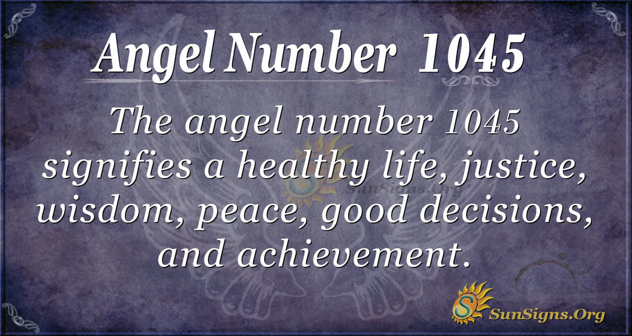 Ángel Número 1045 Significado