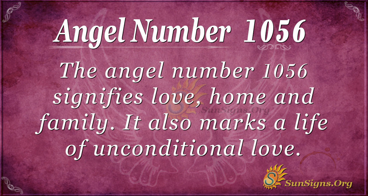 Číslo anjela 1056 Význam