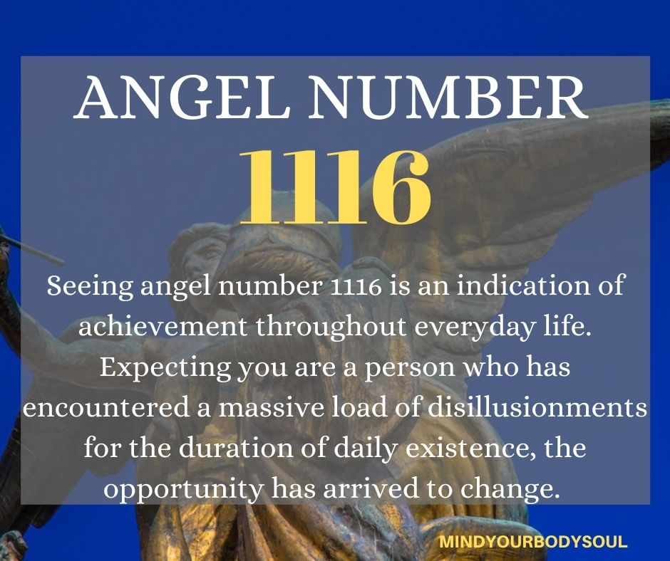 Anĝela Numero 1116 Signifo
