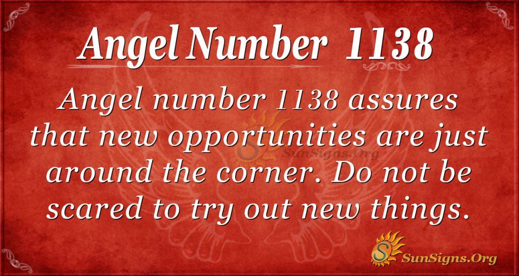 Ангел број 1138 Значење