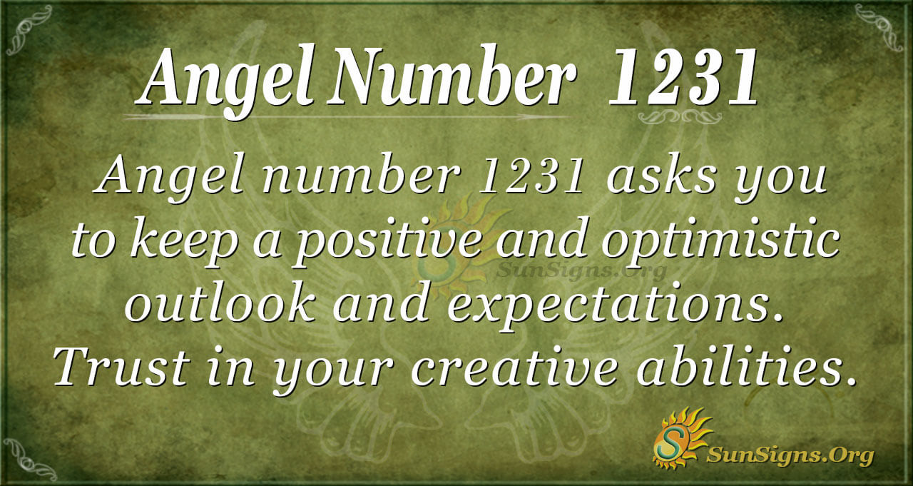 Číslo anjela 1231 Význam