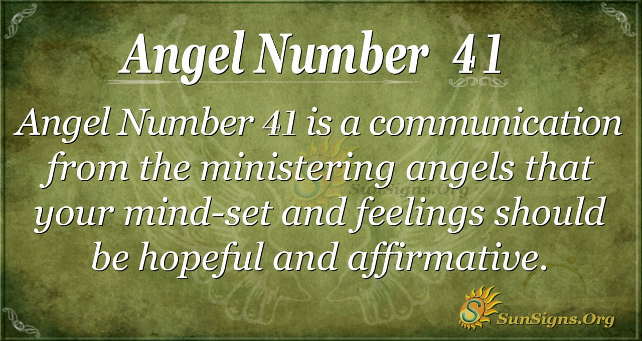 Ангел номер 41