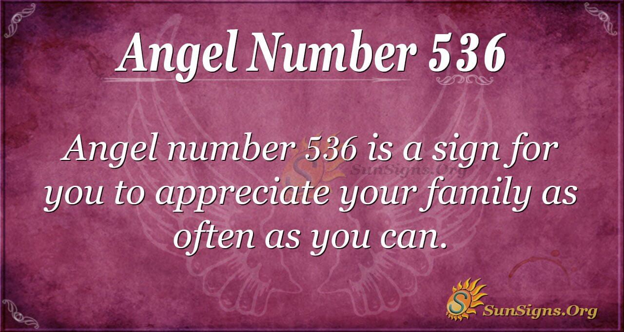 Číslo anjela 536 Význam
