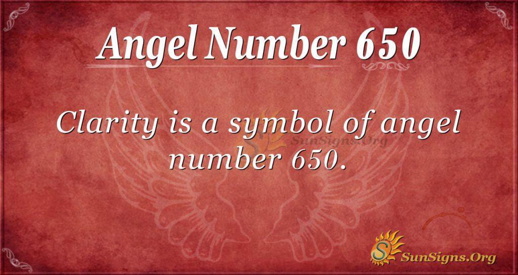 Angelska številka 650 Pomen