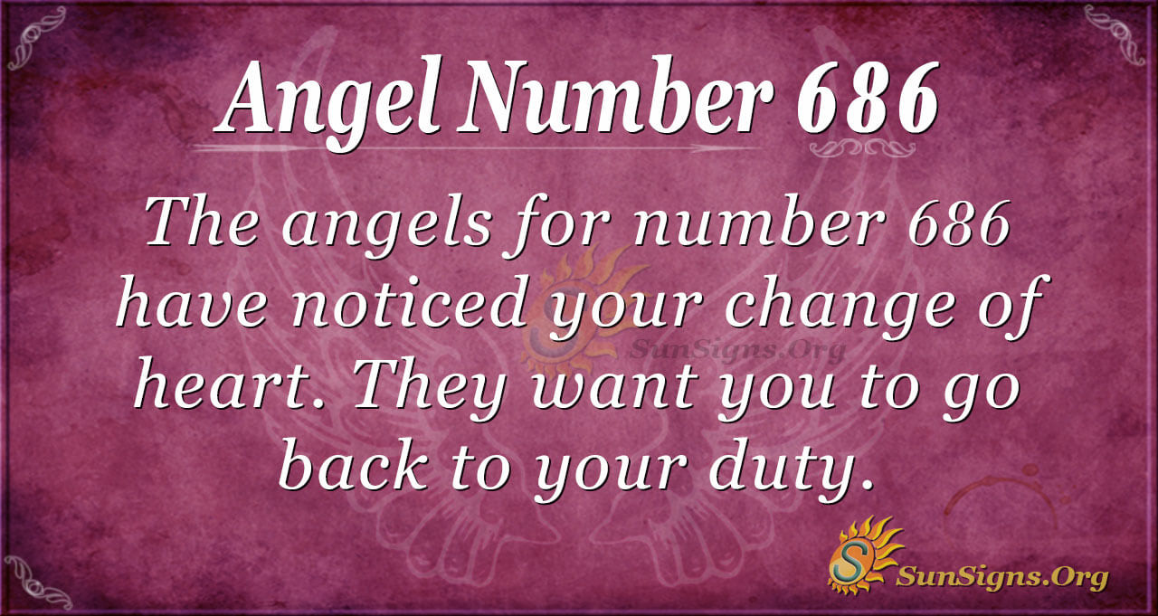 천사 번호 686 의미