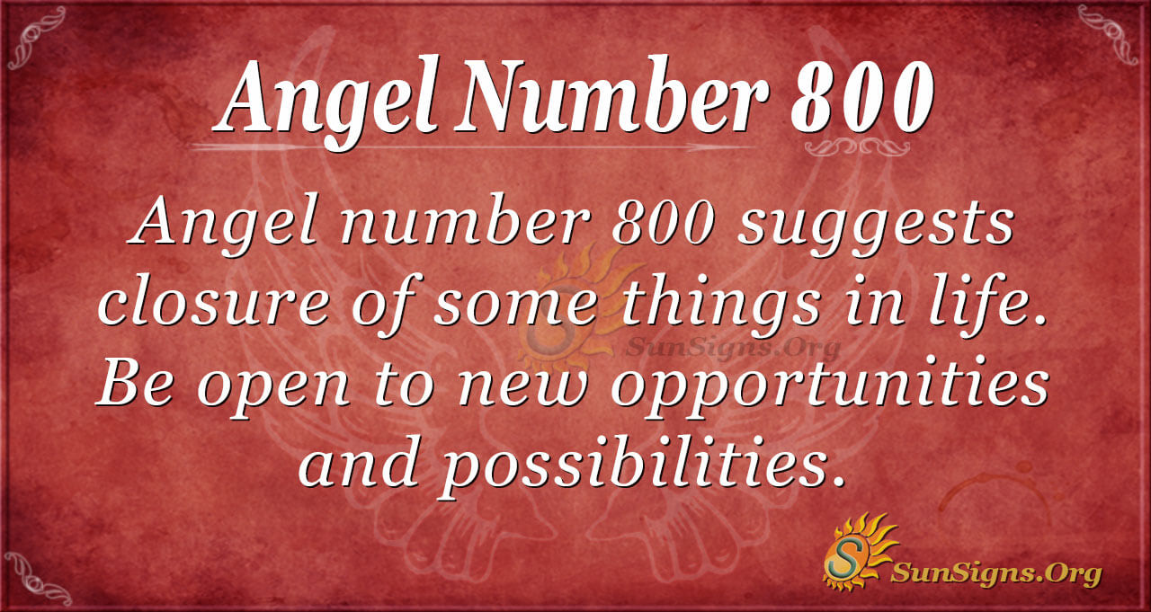 Angel Rhif 800
