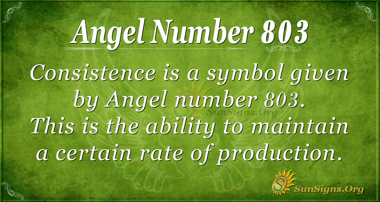 Ángel Número 803 Significado