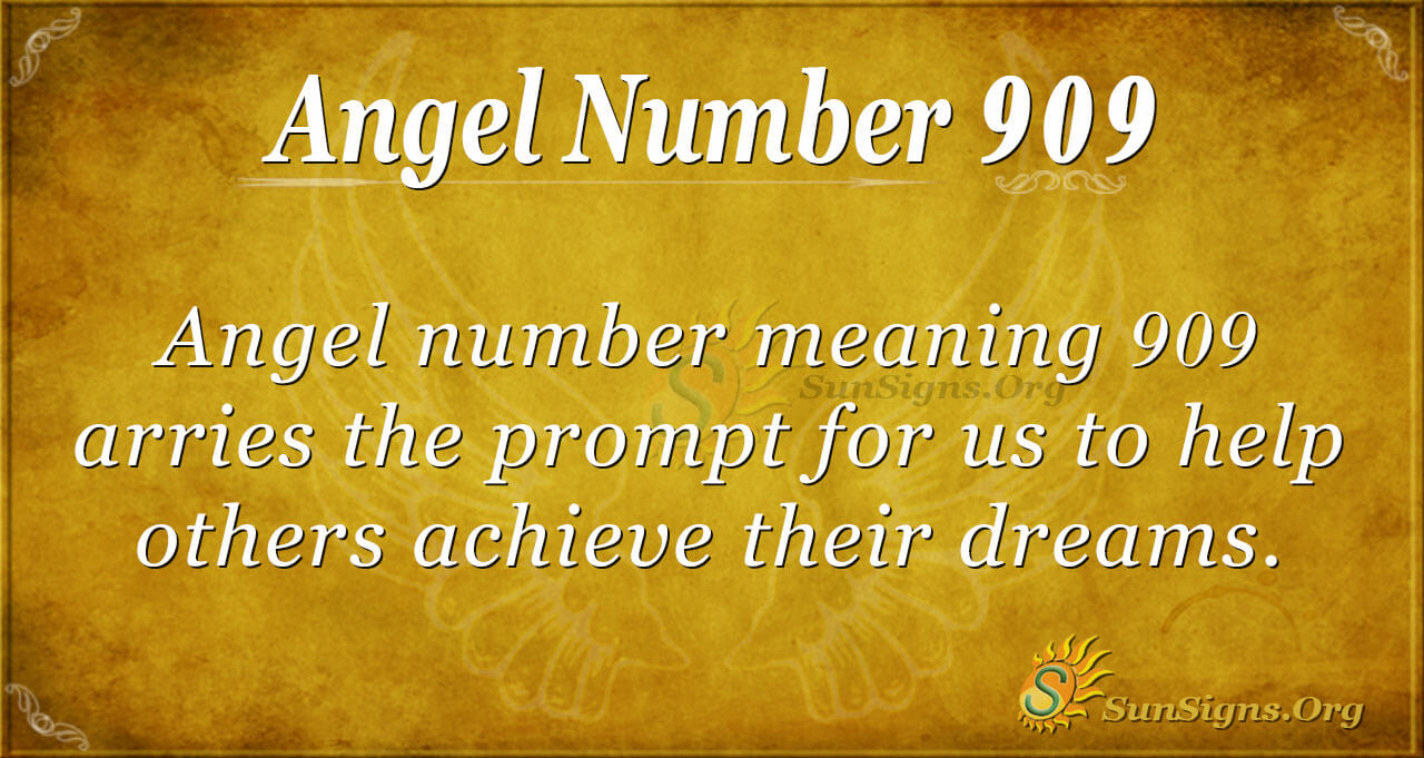Číslo anjela 909