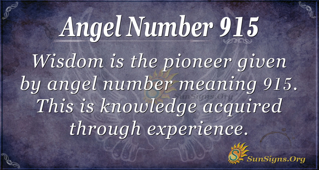 Significat del número àngel 915
